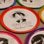 One Piece tin coasters