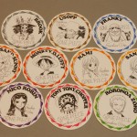 One Piece cardboard coasters full set