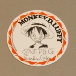 One Piece cardboard coasters luffy