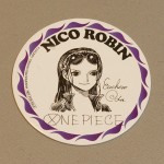 One Piece cardboard coasters Robin