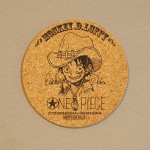 One Piece cork coasters Luffy