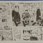 Manga Artboard Luffy Smoker and Law