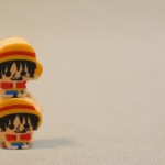 One Piece mini erasers - Luffy on Luffy